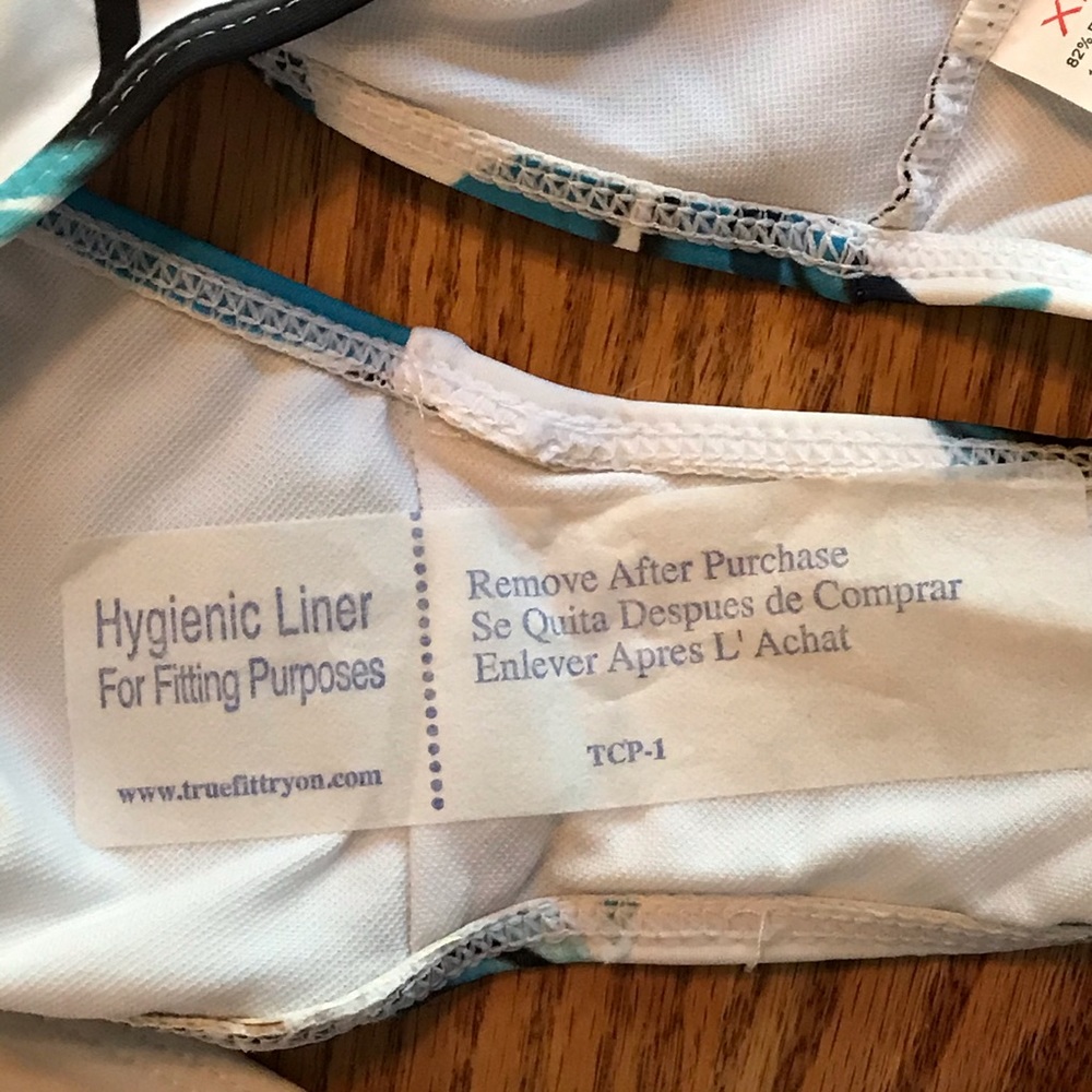 NWT Zaful White & Green Tropical Swimsuit Set (XL) - Picture 7 of 16